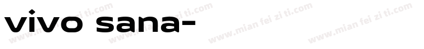 vivo sana字体转换
